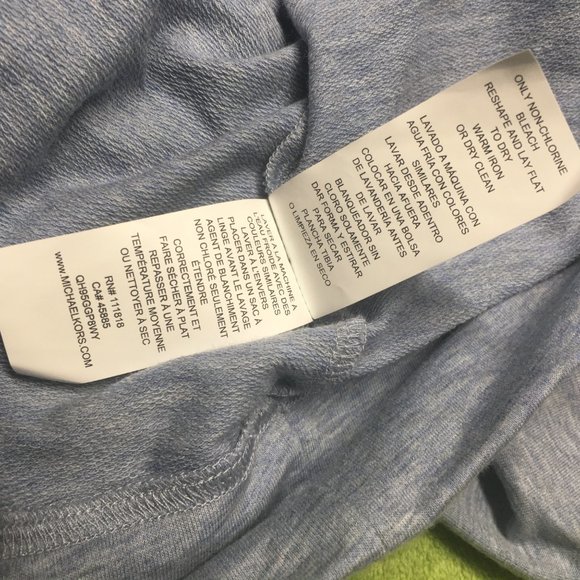 Michael Kors Light Weight Soft Lace-Up Pullover Hoodie Women's Size L - Picture 7 of 7